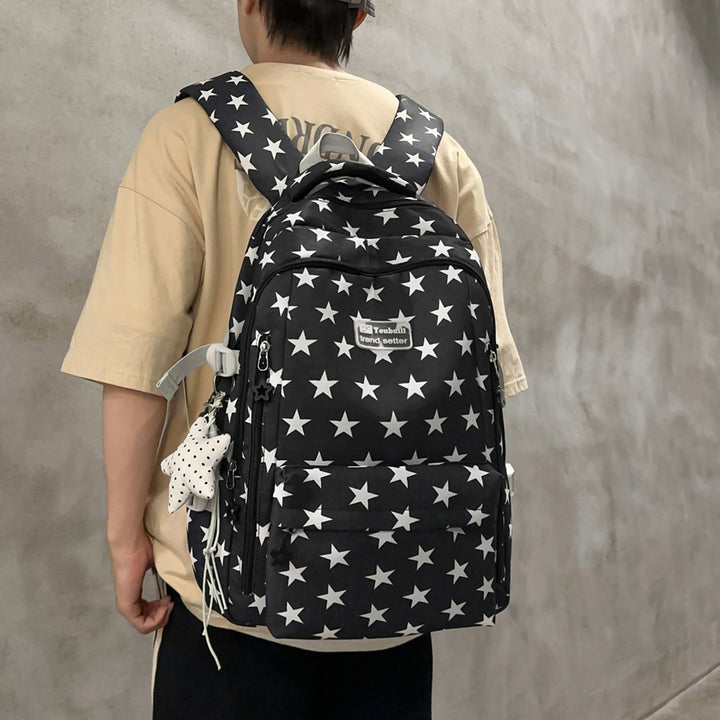 Trendy Star-Print School Backpack Kalsten
