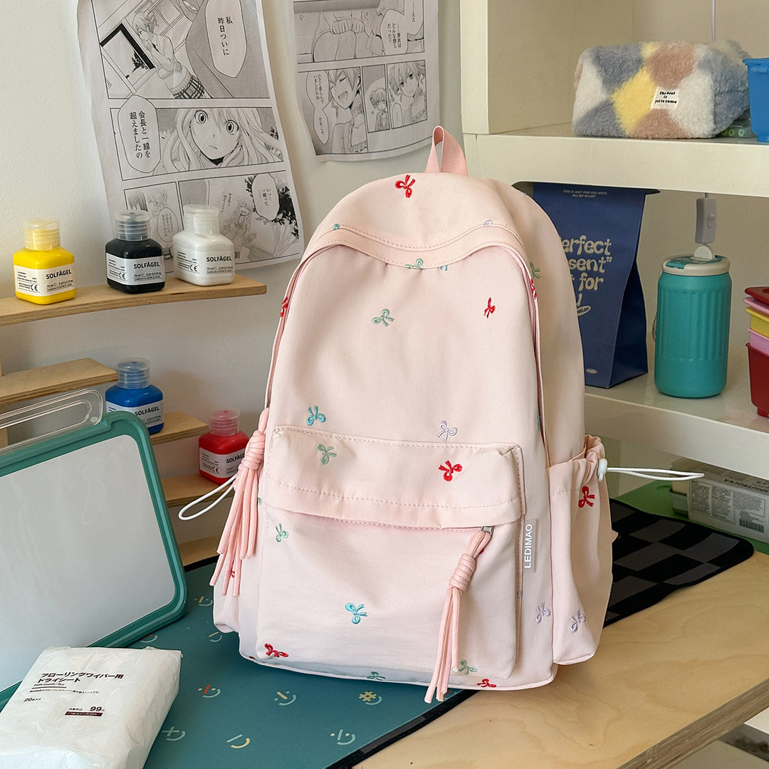Cute Embroidered Patterned Backpack Kalsten