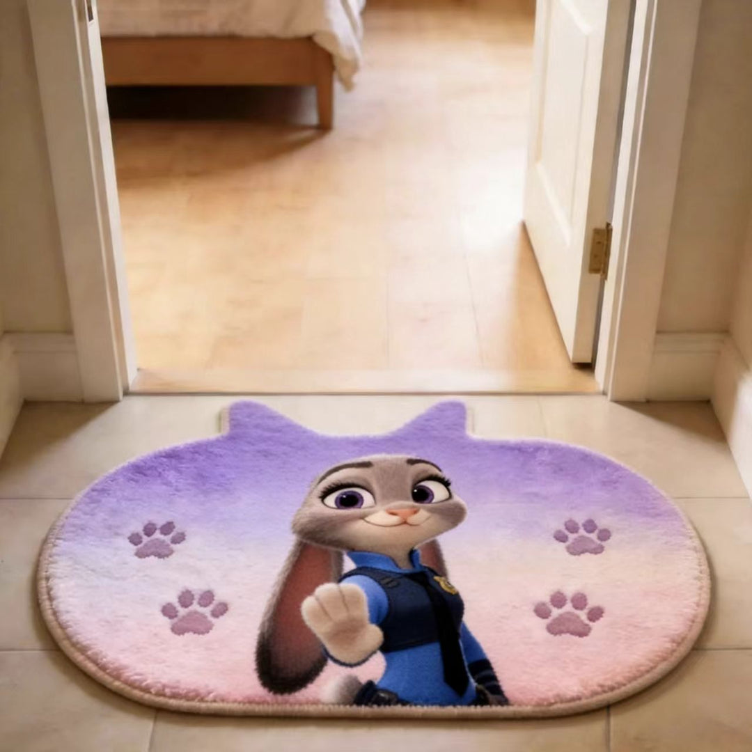 Cartoon Character Shaped Bath Mat for Bathroom