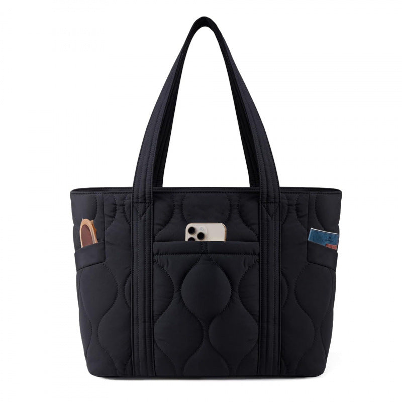 Quilted everyday bag with multiple outer pockets Kalsten