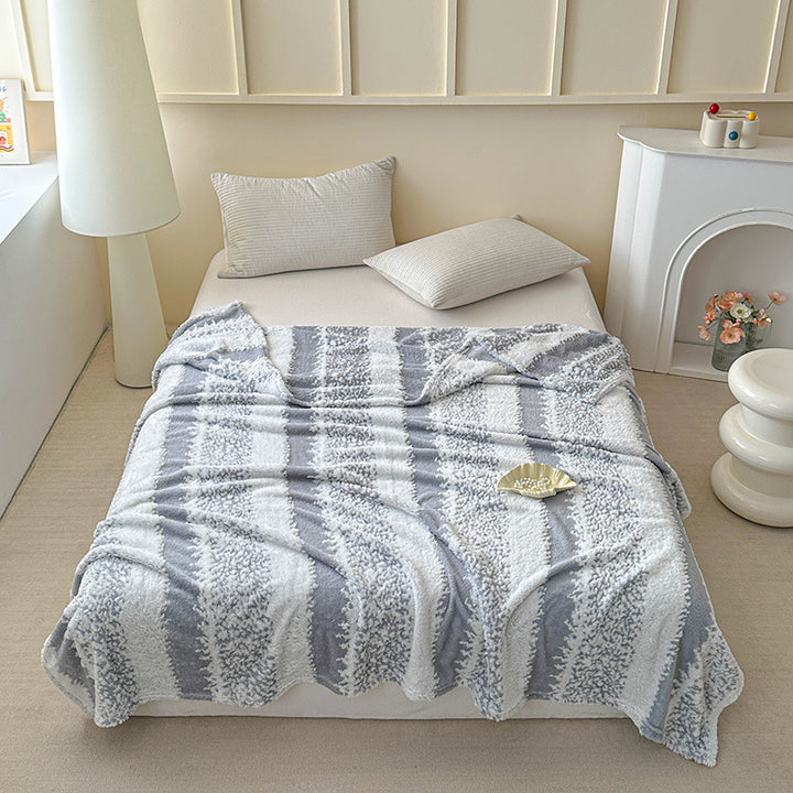 Plush Textured Throw Blanket