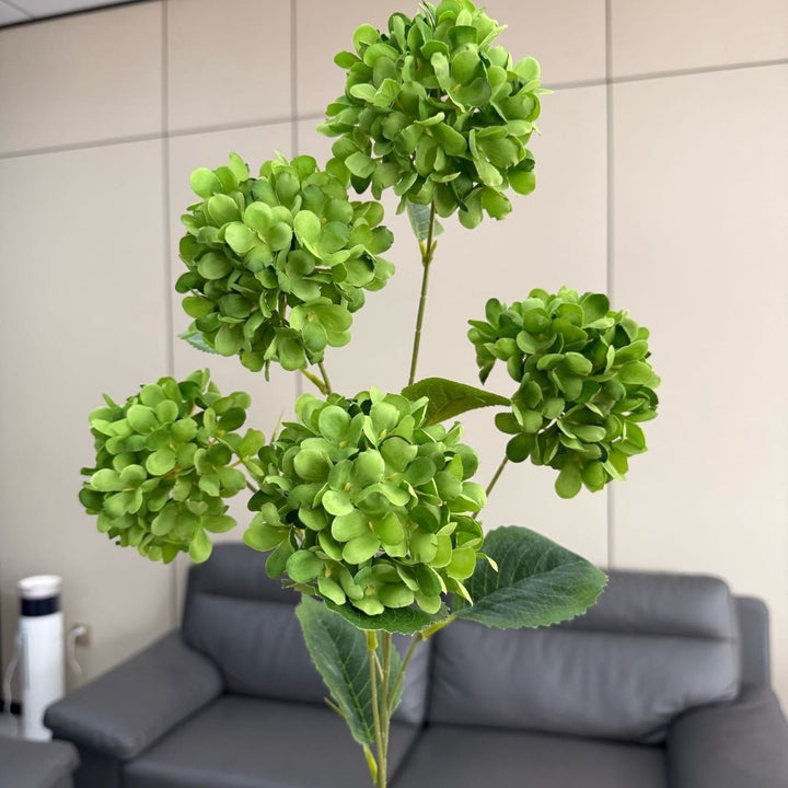 Lifelike Hydrangea Floral Arrangement