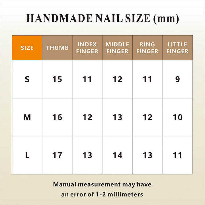 Artificial nail set with glamorous decorations and elaborate details Kalsten