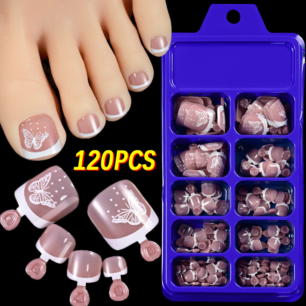 Elegant Butterfly Nail Art Press-On Set