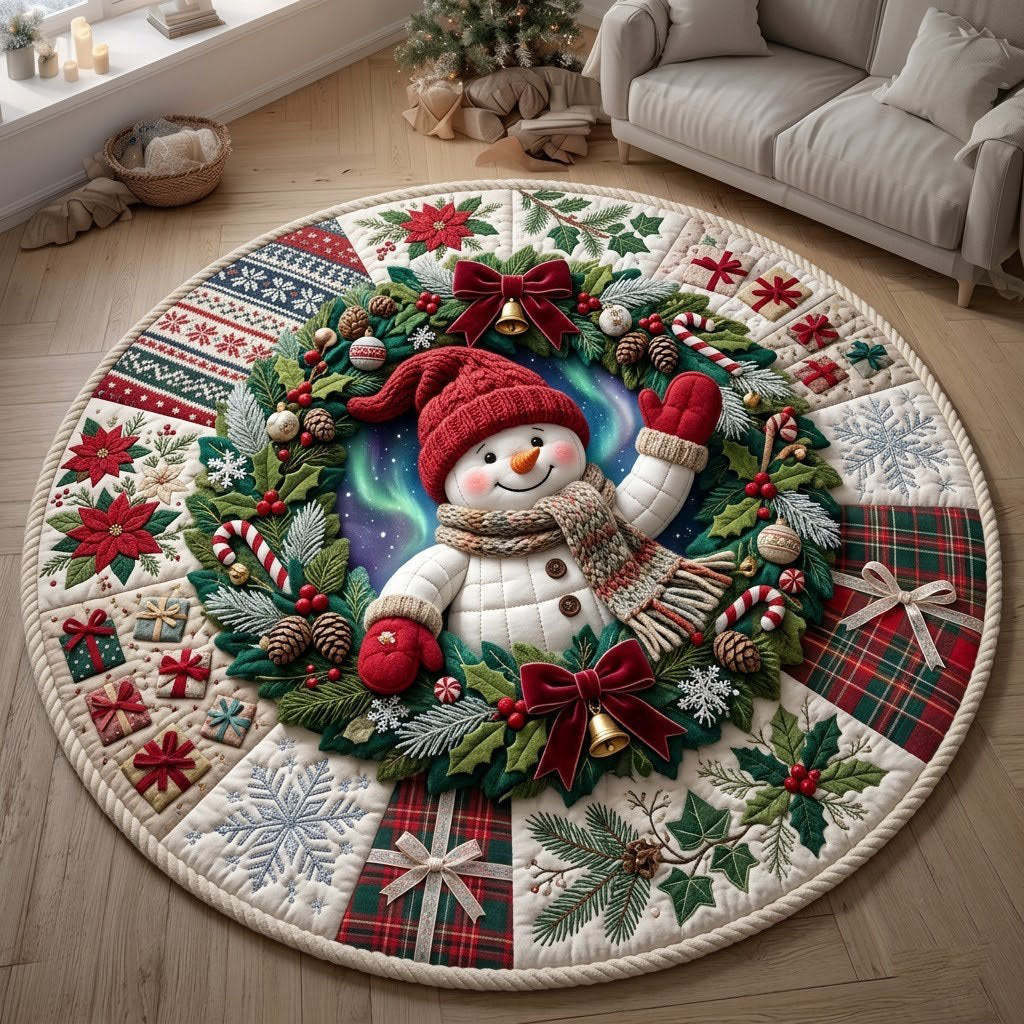 Festive Christmas Themed Area Rug Decor