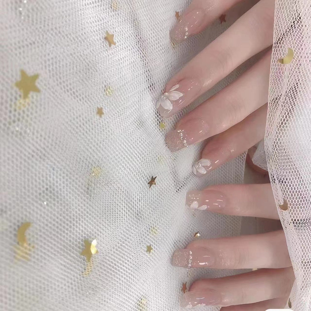 Floral Press-On Nail Set