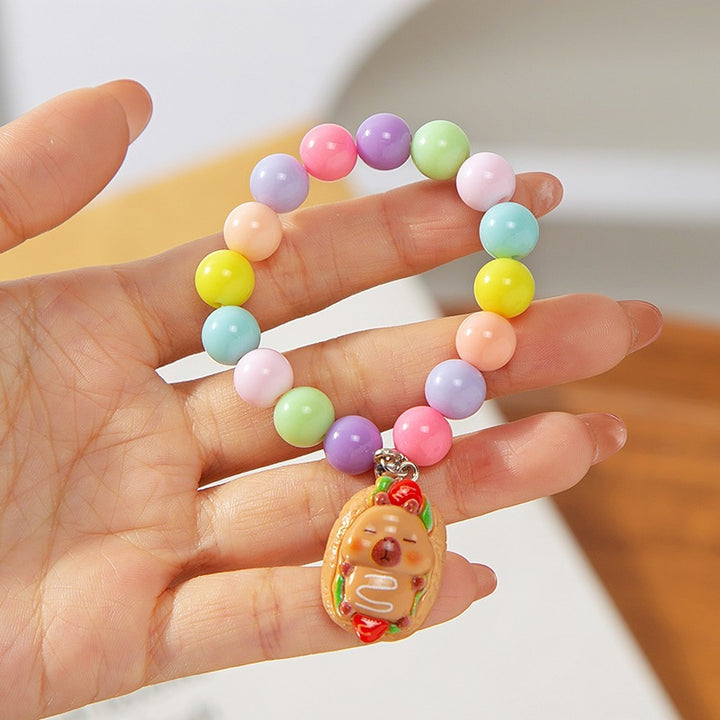 Colorful children's bracelet with crafted pendant Kalsten