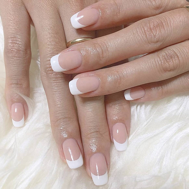 Elegant French Tip Press-On Nails