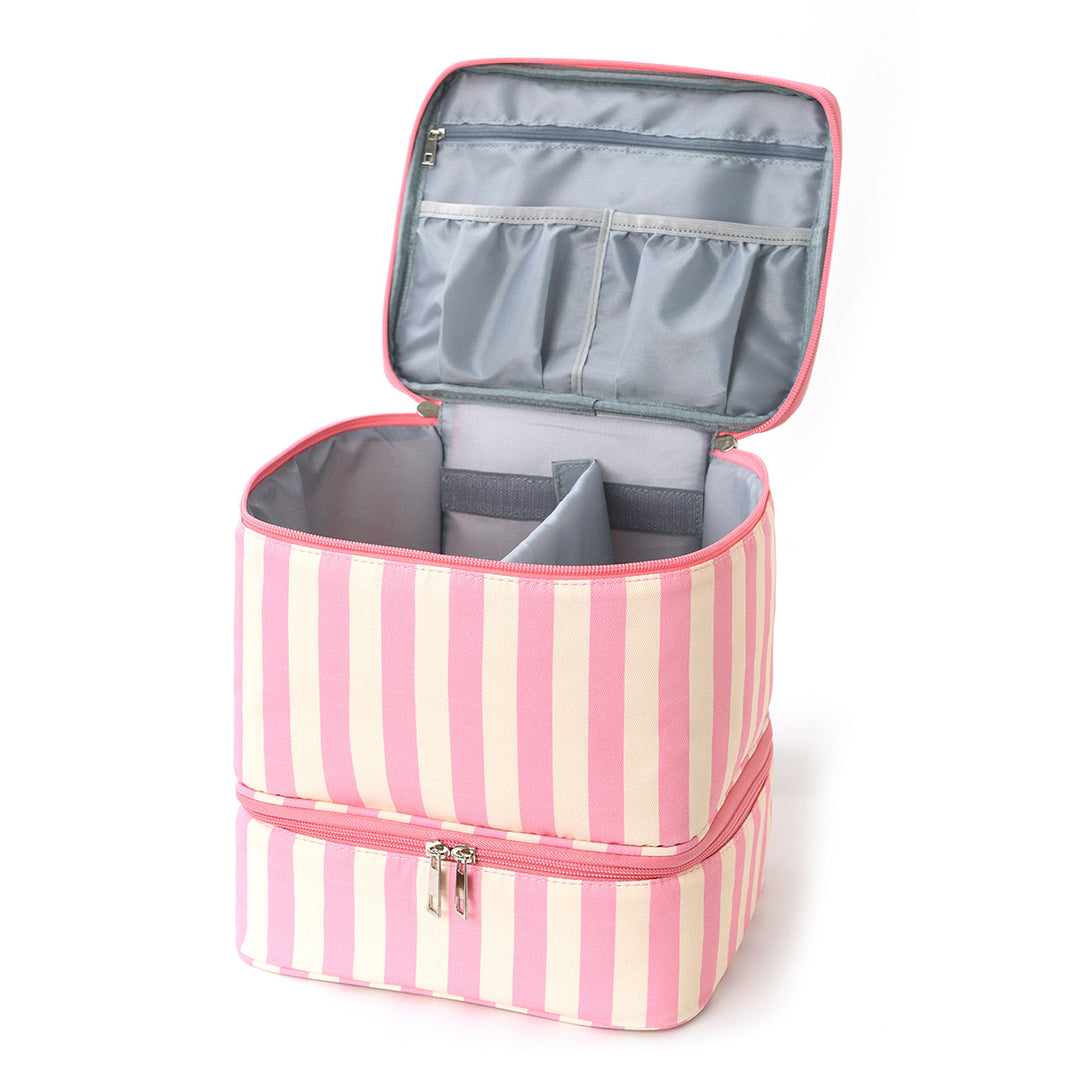 Cosmetic organizer with multiple compartments and removable interior Kalsten