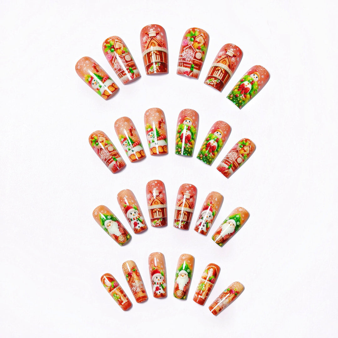 Festive 3D Holiday-Themed Nail Art Kalsten