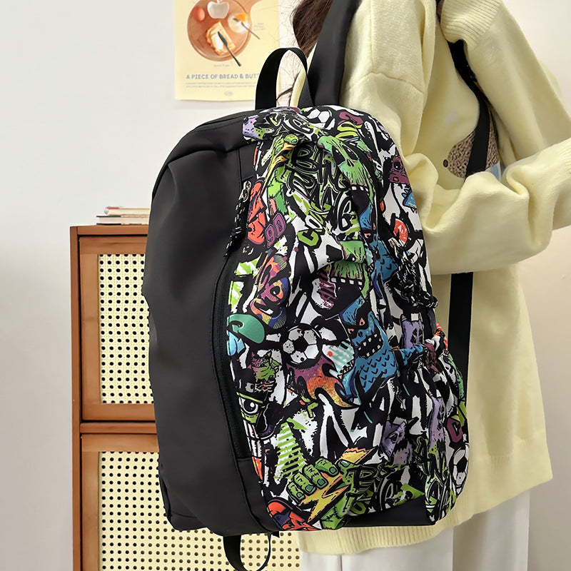 Trendy Graphic Print Backpack Kalsten