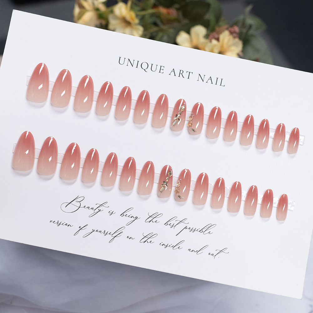 Decorative Floral Press-On Nails