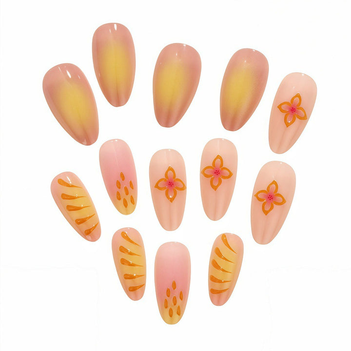 Artful Nail Tips with Floral Motifs Kalsten