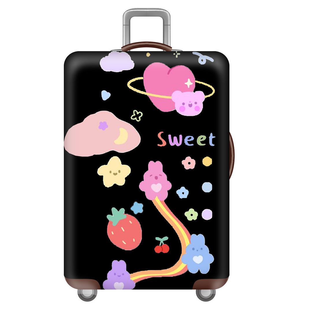 Women's Hard Shell Suitcase with Cheerful Kalsten Design