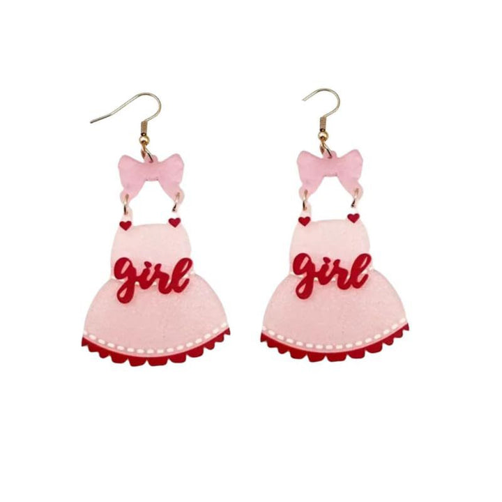 Playful Dress-Shaped Dangle Earrings Kalsten