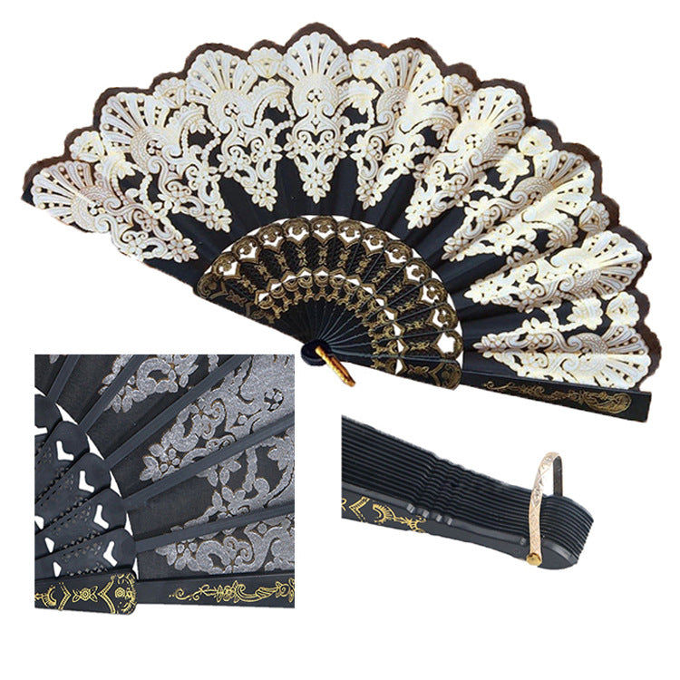 Women's fan with exquisite filigree ornamentation Kalsten