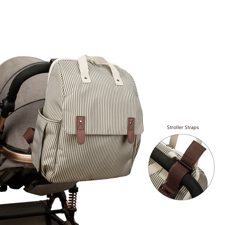 Multifunctional diaper backpack with integrated changing mat Kalsten