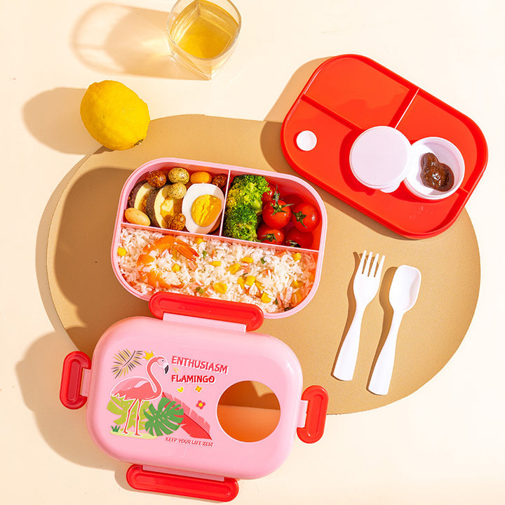 Creative Cartoon-Themed Lunch Box Set
