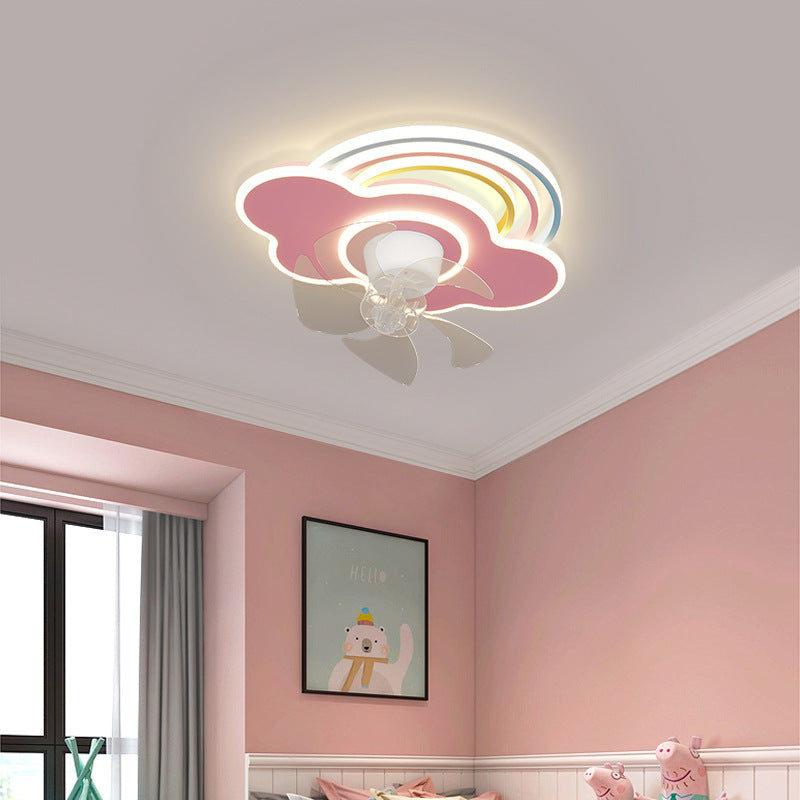 Rainbow Cloud Ceiling Fan Light