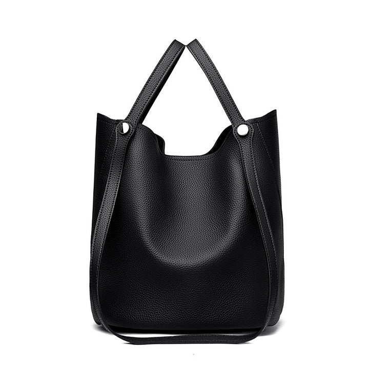 Casual Leather Bucket Bag Kalsten