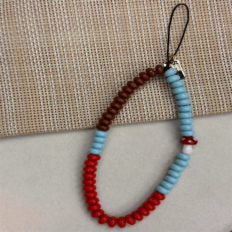 Fruit-Themed Beaded Charm Lanyard Kalsten