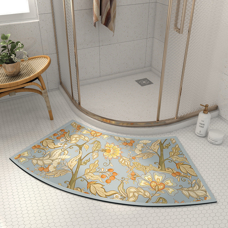 Artistic Floral Shower Mat