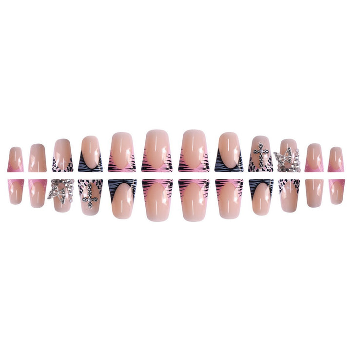 Glamorous Decorative Press-On Nails with Rhinestone Accents Kalsten