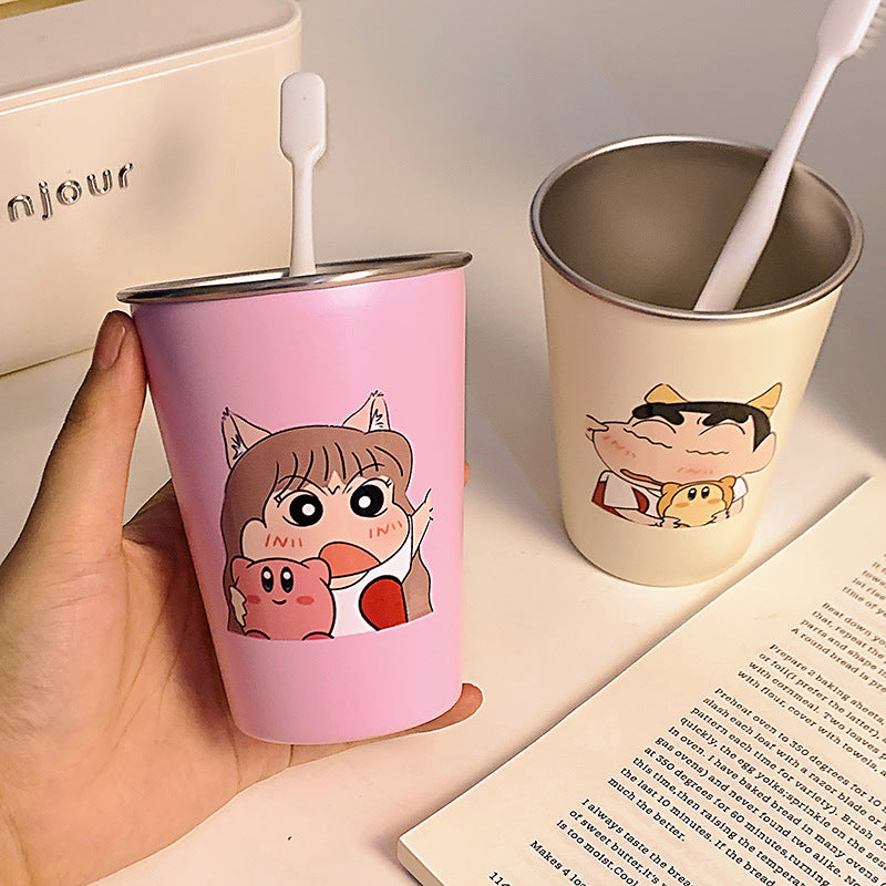 Stainless Steel Toothbrush Holder with Cute Cartoon Design Kalsten