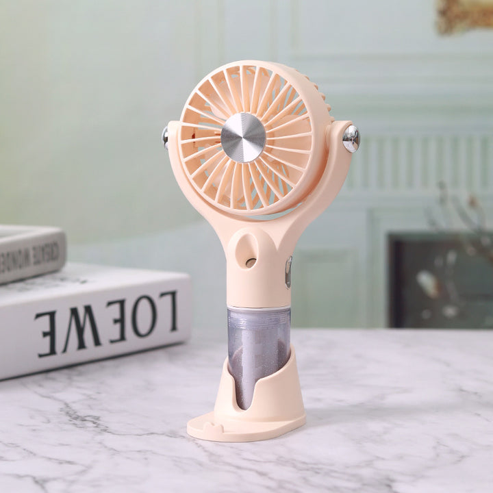 Unisex Portable Fog Fan with USB Charging Function and Flexible Tilt Mechanism Kalsten
