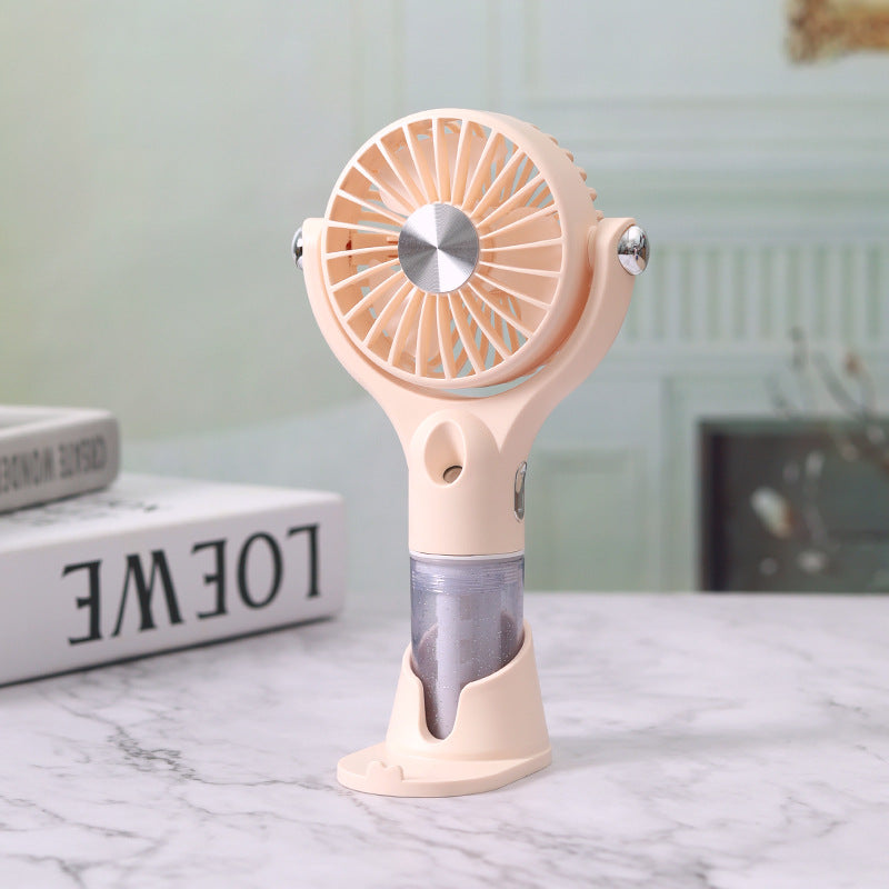 Ladies Portable Hand Fan with Integrated Spray Function Kalsten