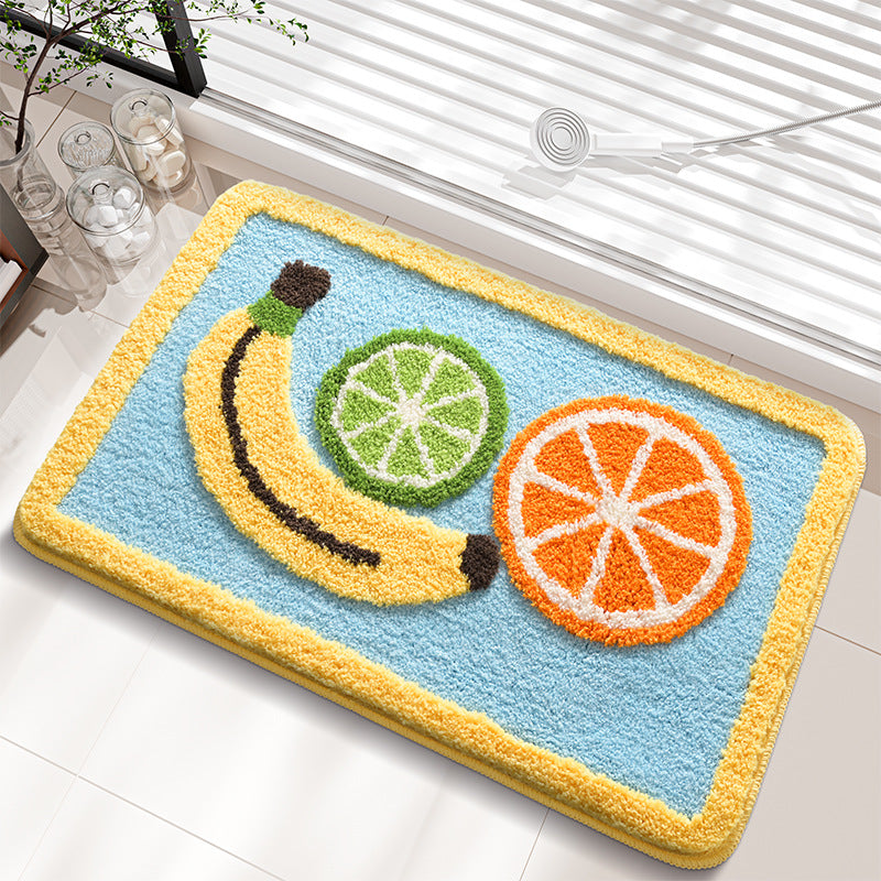 Decorative Fruit Pattern Bath Rug Kalsten