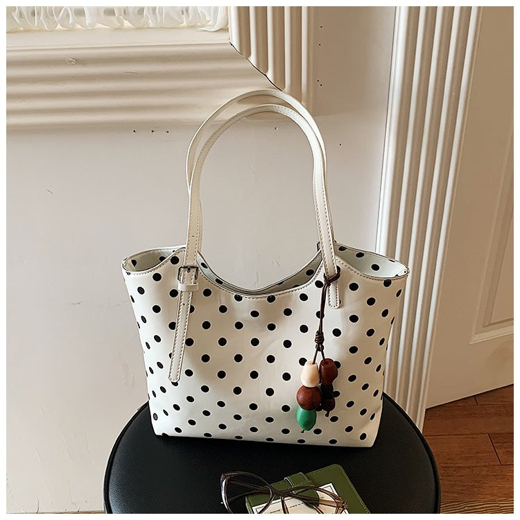 Stylish Polka Dot Tote Bag