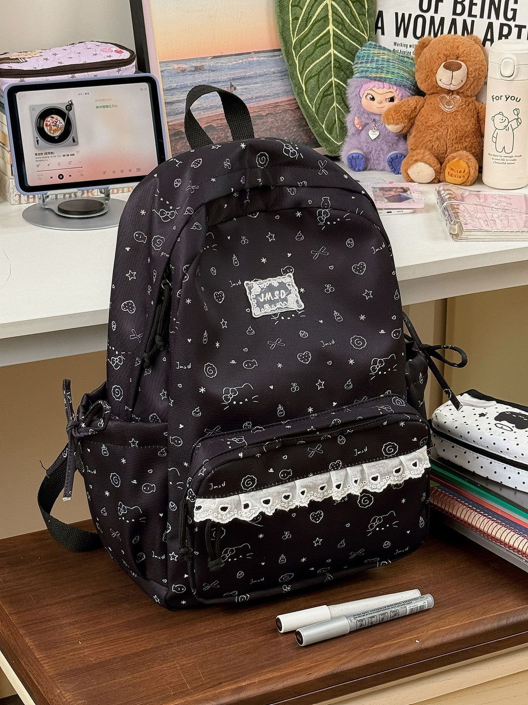 Cute Illustrated Patterned Backpack Kalsten 1791205714