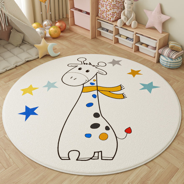 Playful Inspirational Round Area Rug Kalsten