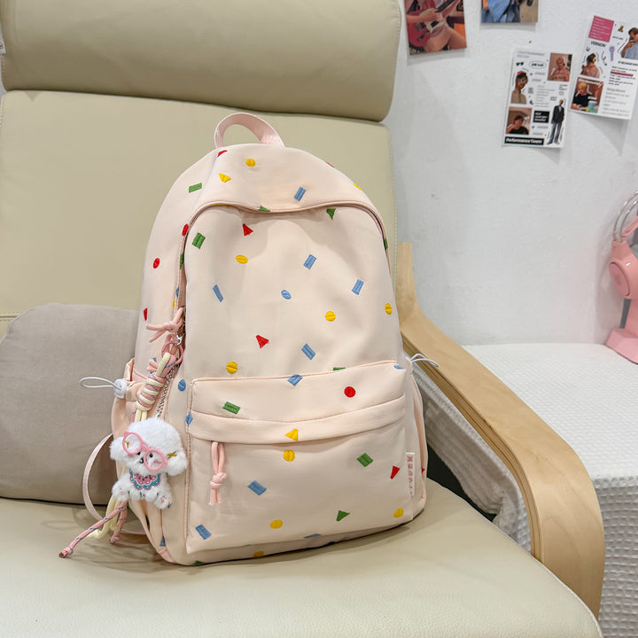 Stylish Multi-Color Polka Dot Backpack Kalsten