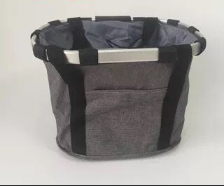 collapsible insulated front bike basket with quick-release mounting and waterproof liner Kalsten