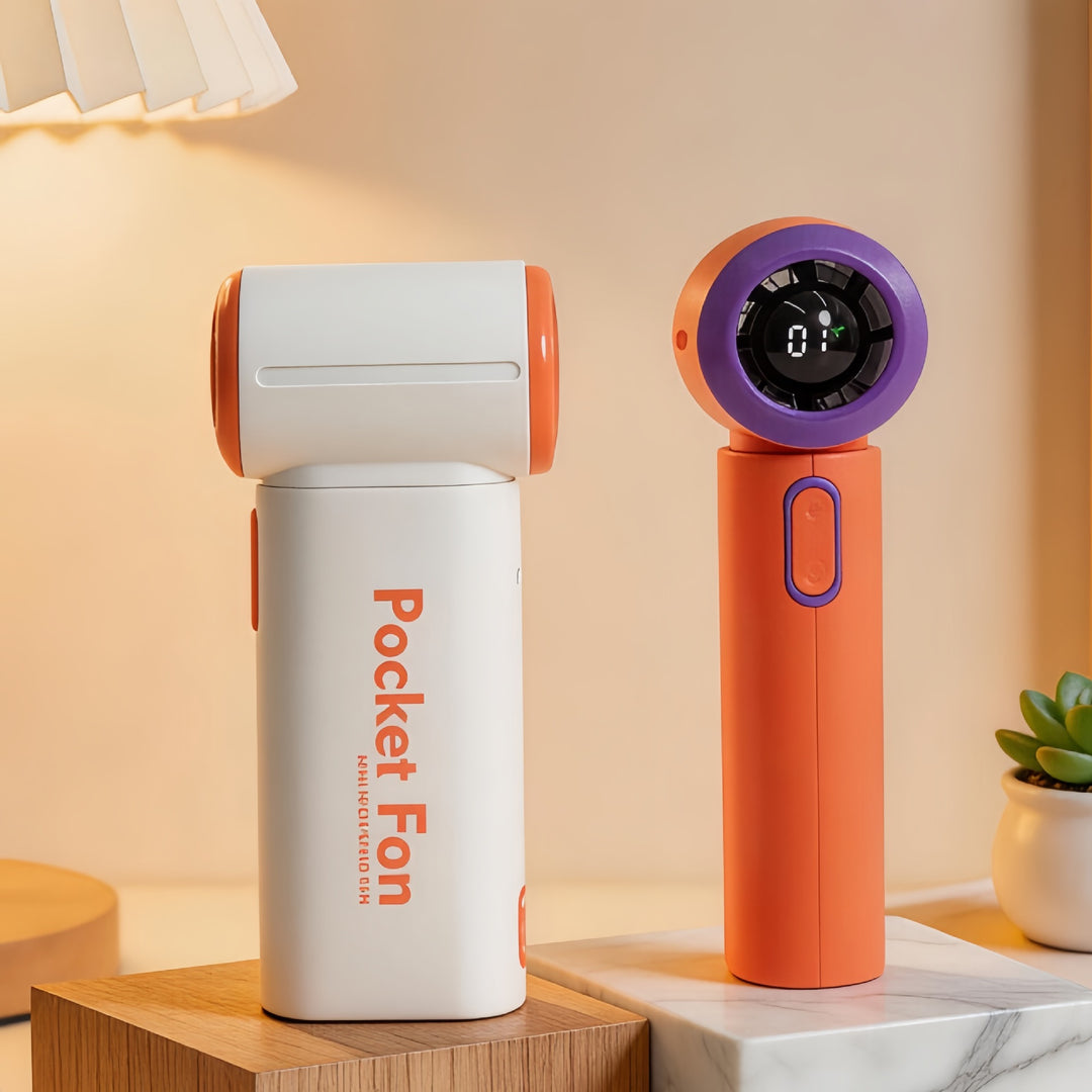 Unisex Portable Mini Fan with LED Display Kalsten