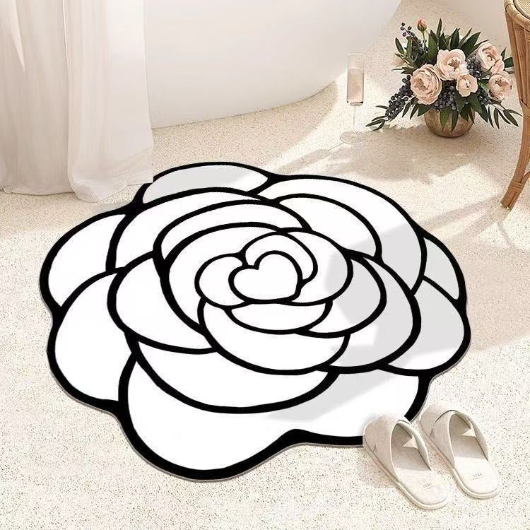 Artistic Floral Design Area Mat