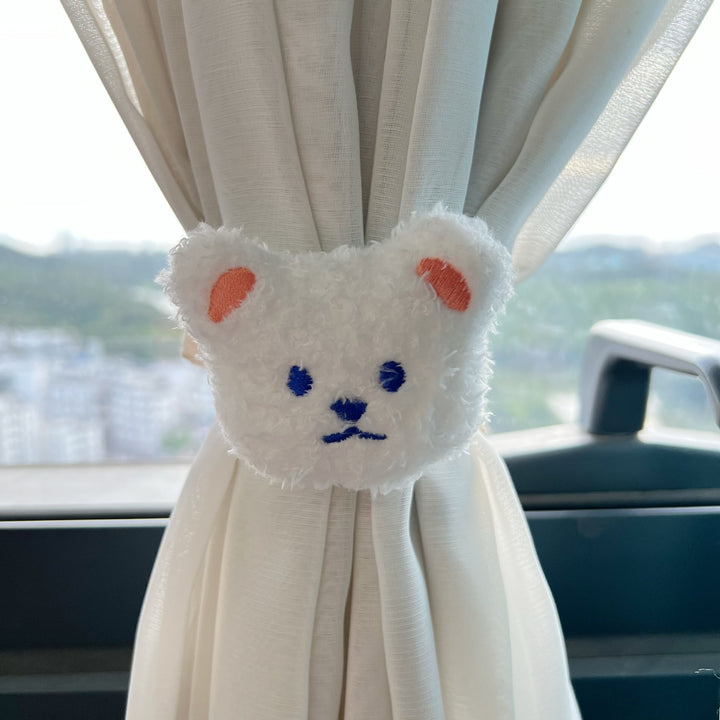 Plush Teddy Curtain Tieback