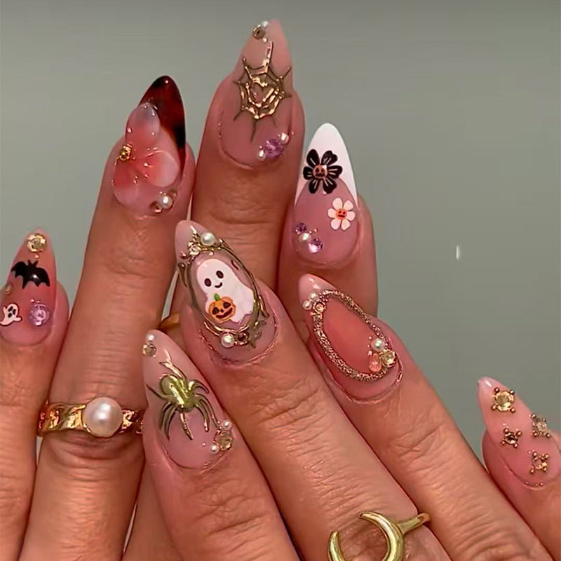 Nail art set with Halloween motifs and extravagant accents Kalsten