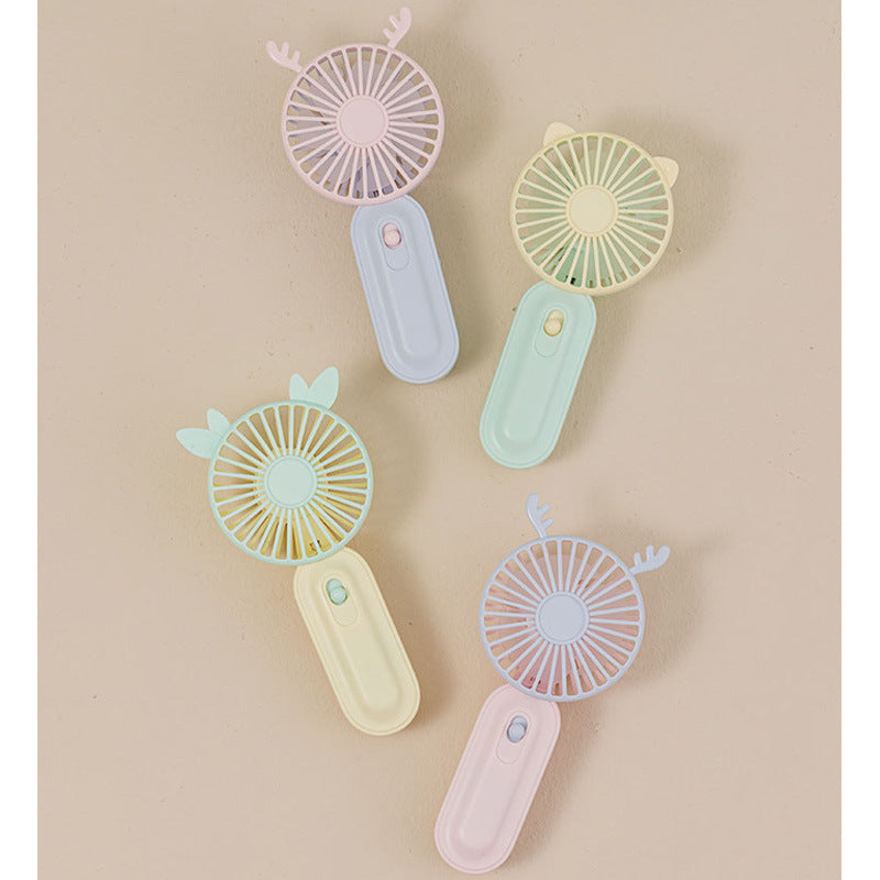 Women Portable Handheld Fan with Animal Ears Kalsten