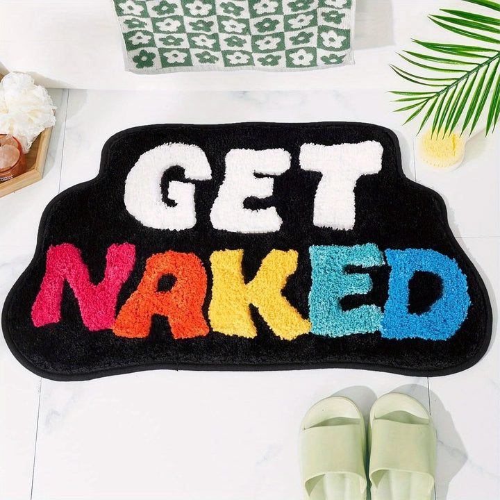 Playful Text Bath Mat Kalsten