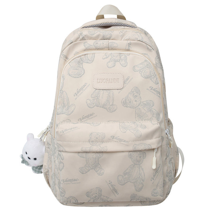 Backpack Made of Durable Nylon with Cute Bear Pattern Kalsten