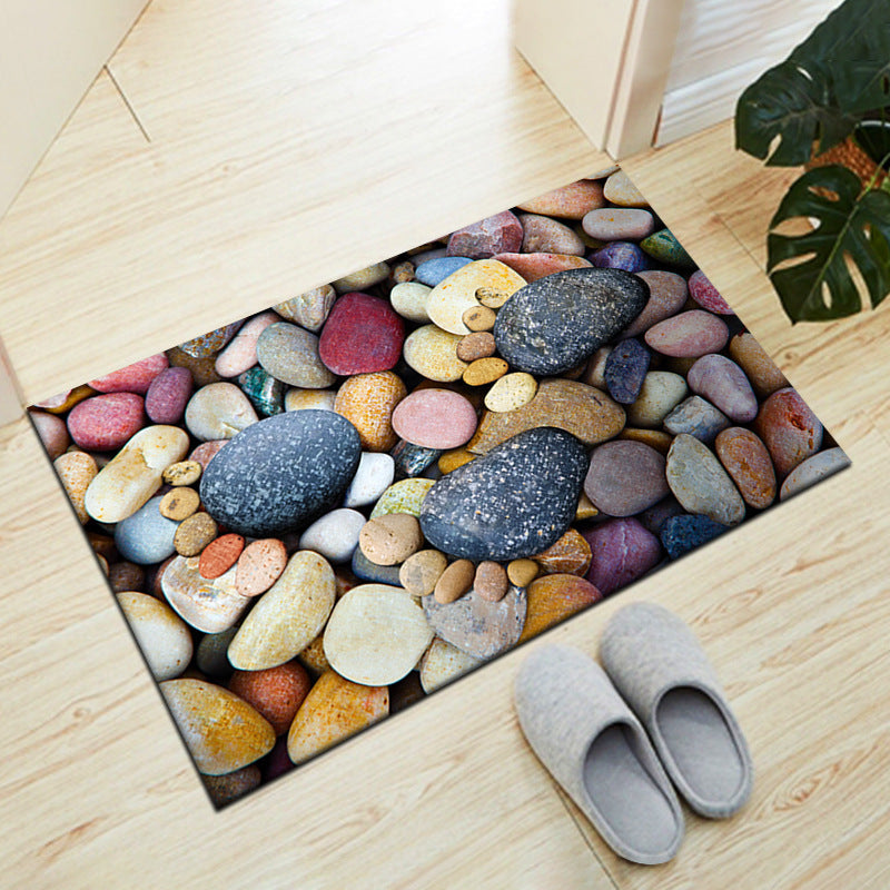 Stone-Inspired Decorative Floor Mat Kalsten