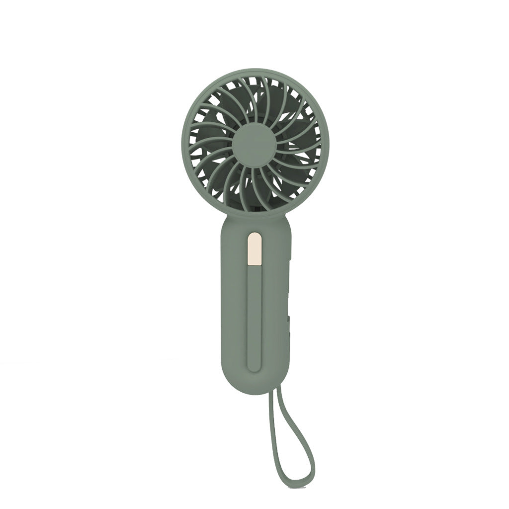 Unisex nan compact rechargeable battery handheld fan with foldable handle and carrying strap Kalsten