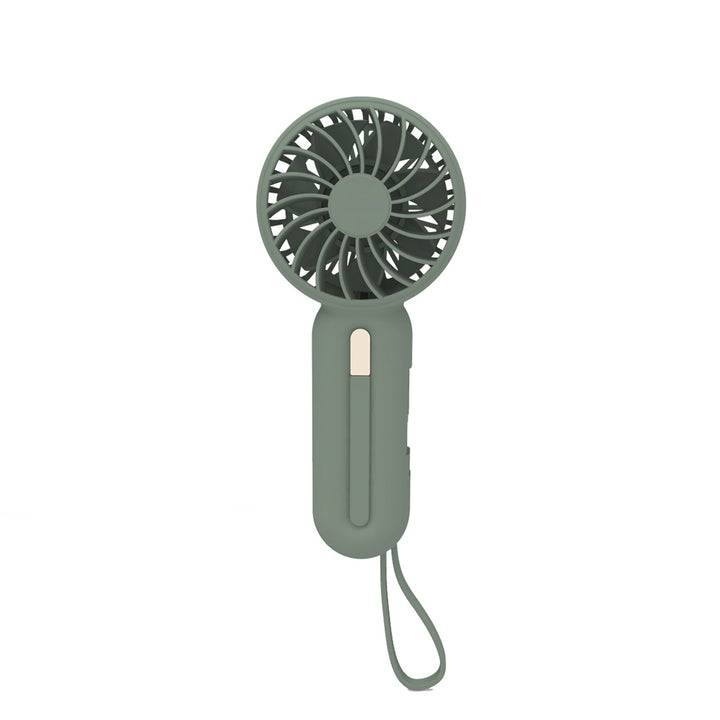 Unisex nan compact rechargeable battery handheld fan with foldable handle and carrying strap Kalsten