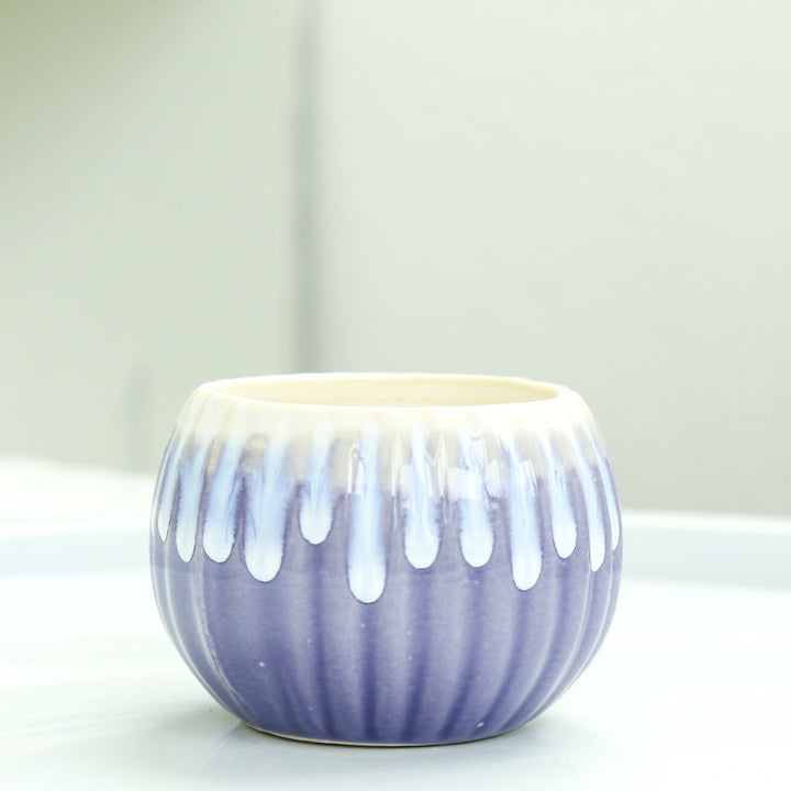 Ribbed Ceramic Planter Kalsten