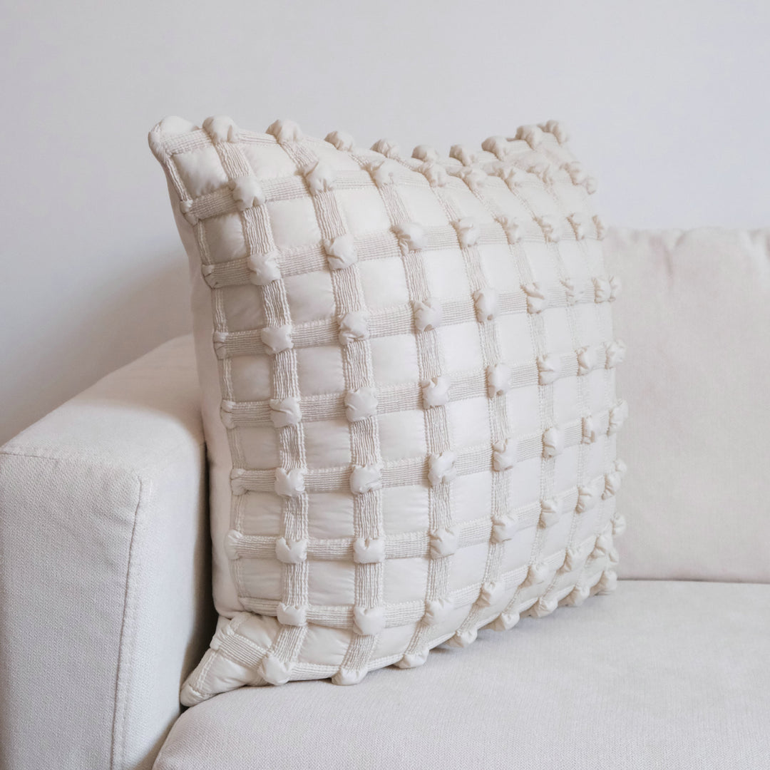 Textured Woven Accent Cushion for Living Room