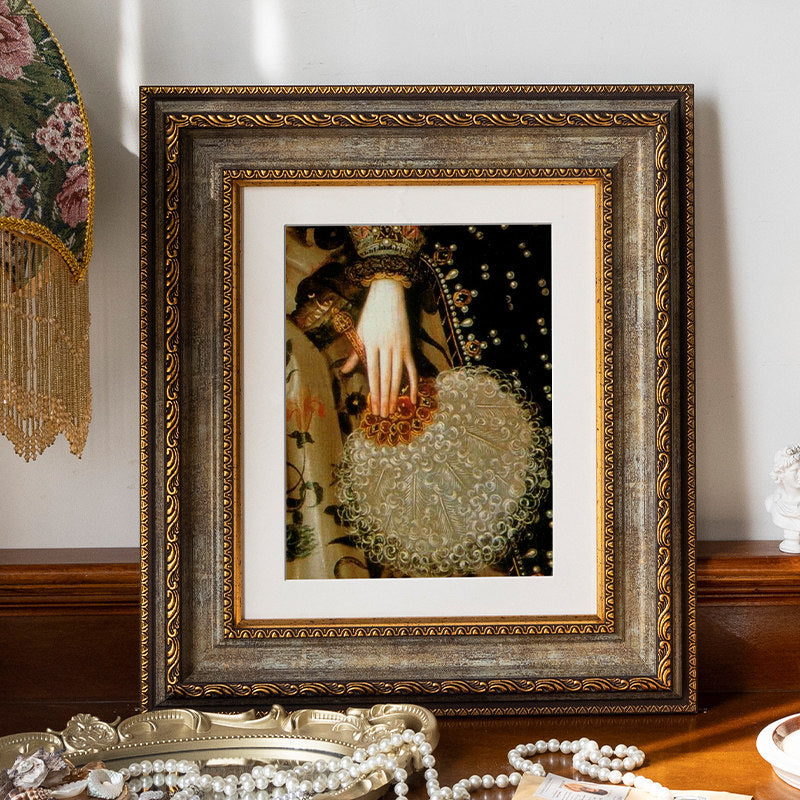 Ornate Floral Picture Frame for Home Decor