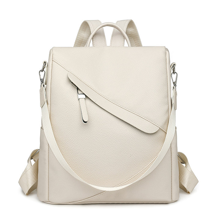 Chic Textured Leather Backpack Kalsten